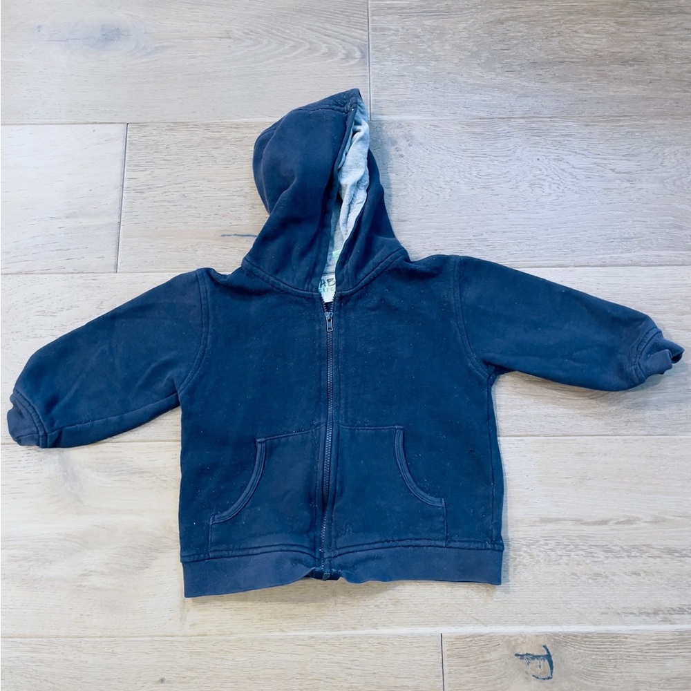 Circo Blue Hooded Sweatshirt with Zipper and Long Sleeves zip up size 3T